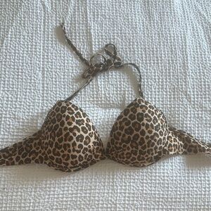 Xhilaration Leopard Print Bikini Top